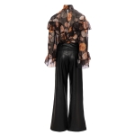 Black Eco Leather Pants - Image 2