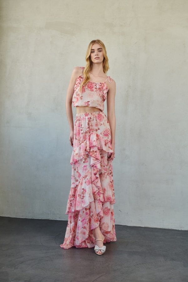 Felinia Maxi Ruffle Skirt