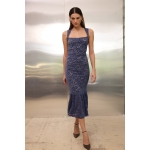 Regina Lace Midi Dress | Blue