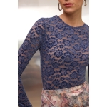 Regina Lace Bodysuit | Blue
