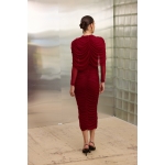 Jacqueline Tulle Dress With Cape | Red - Image 6