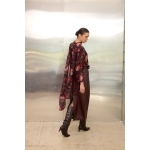 Fay Midi Eco Leather Skirt | Burgundy - Image 4