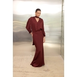Roxanne Maxi Skirt | Burgundy