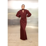 Roxanne Maxi Skirt | Burgundy - Image 3