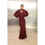 Roxanne Maxi Skirt | Burgundy - Image 2