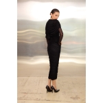 Jacqueline Tulle Dress With Cape | Black - Image 2