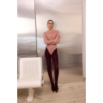 Regina Lace Bodysuit | Dusty Pink - Image 2