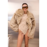 Regina Lace Bodysuit | Beige