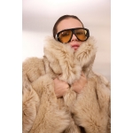 Faux Fur Coat | Beige - Image 2